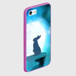 Чехол для iPhone 5/5S матовый Влюбленная зайка - фото 2