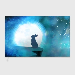 Флаг 3D Влюбленная зайка