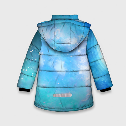 Зимняя куртка для девочек 3D Влюбленная зайка, цвет светло-серый - фото 2