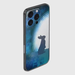 Чехол для iPhone 16 Pro силиконовый с защитой камеры Влюбленный зайчик - фото 2