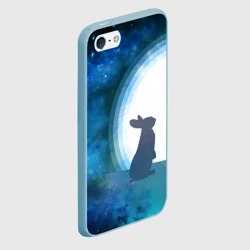 Чехол для iPhone 5/5S матовый Влюбленный зайчик - фото 2