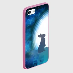 Чехол для iPhone 5/5S матовый Влюбленный зайчик - фото 2