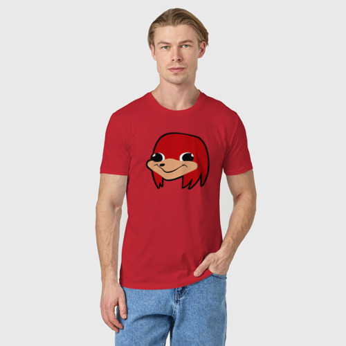 Мужская футболка хлопок Голова Наклза, цвет красный - фото 3