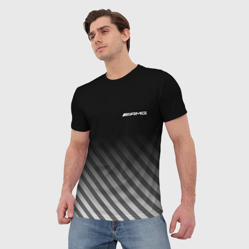 Мужская футболка 3D AMG, цвет 3D печать - фото 3