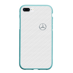 Чехол для iPhone 7Plus/8 Plus матовый Mercedes Benz carbon