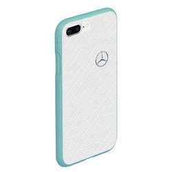 Чехол для iPhone 7Plus/8 Plus матовый Mercedes Benz carbon - фото 2