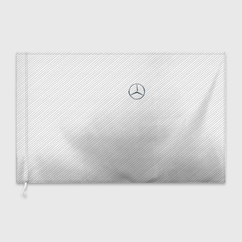 Флаг 3D Mercedes Benz carbon - фото 3