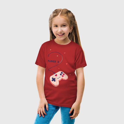 Детская футболка хлопок с принтом Perfect team, вид сбоку #3