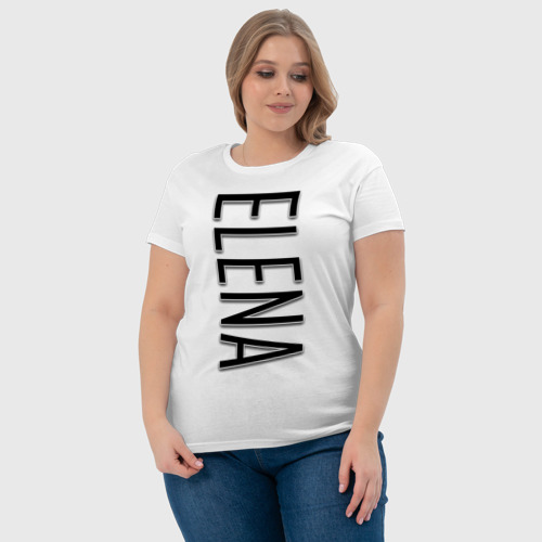 Женская футболка хлопок Elena-black - фото 6