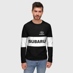 Мужской лонгслив 3D Subaru Субару - фото 2