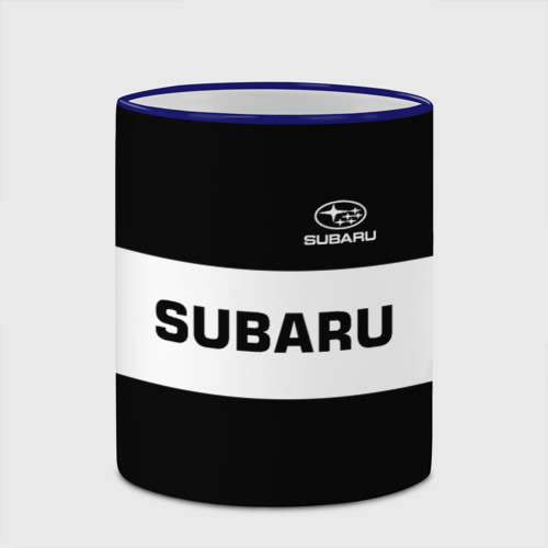 Кружка с полной запечаткой Subaru Субару, цвет Кант синий - фото 4