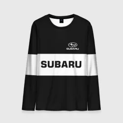 Мужской лонгслив 3D Subaru Субару