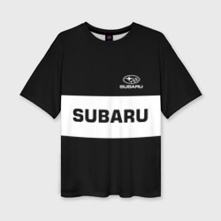 Женская футболка oversize 3D Subaru Субару