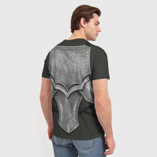 Мужская футболка 3D с принтом Рыцарь, вид сзади #2