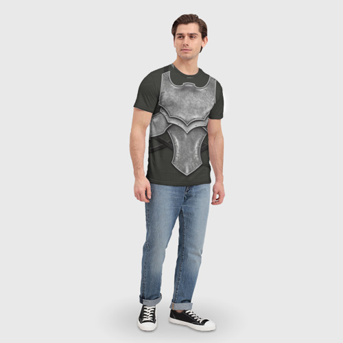 Мужская футболка 3D с принтом Рыцарь, вид сбоку #3