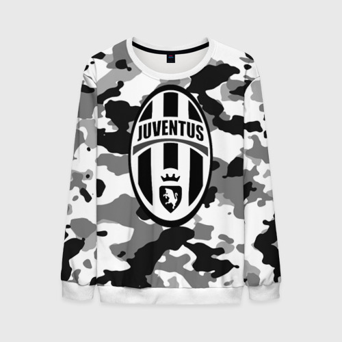 Мужской свитшот 3D FC Juventus Camouflage, цвет белый