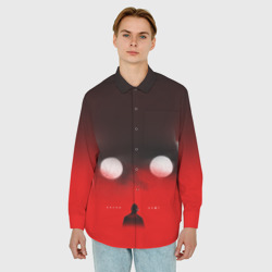 Мужская рубашка oversize 3D Хаски Крот - фото 2