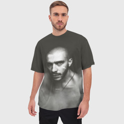 Мужская футболка oversize 3D Хаски - фото 2
