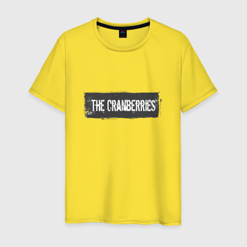 Мужская футболка хлопок The Сranberries, цвет желтый