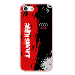 Чехол для iPhone 5/5S матовый Audi sport Ауди спорт