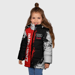 Зимняя куртка для девочек 3D Audi sport Ауди спорт - фото 2