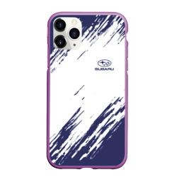Чехол для iPhone 11 Pro матовый Subaru sport