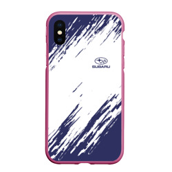 Чехол для iPhone XS Max матовый Subaru sport