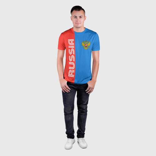 Мужская футболка 3D Slim RUSSIA , цвет 3D печать - фото 4