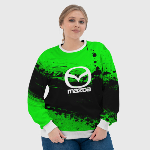 Женский свитшот 3D Mazda sport, цвет 3D печать - фото 6