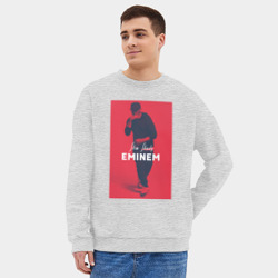 Мужской свитшот oversize без начеса хлопок Eminem Slim Shady - фото 2