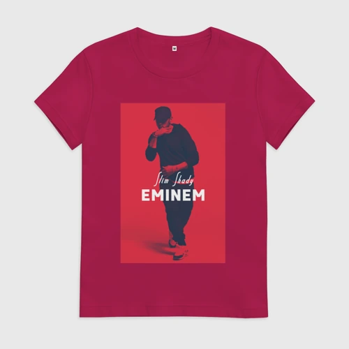 Женская футболка хлопок Eminem Slim Shady