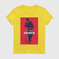 Женская футболка хлопок Eminem Slim Shady