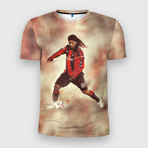 Мужская футболка 3D Slim Ronaldinho, цвет 3D печать