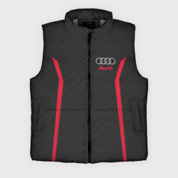 Мужской жилет утепленный 3D Audi sport carbon