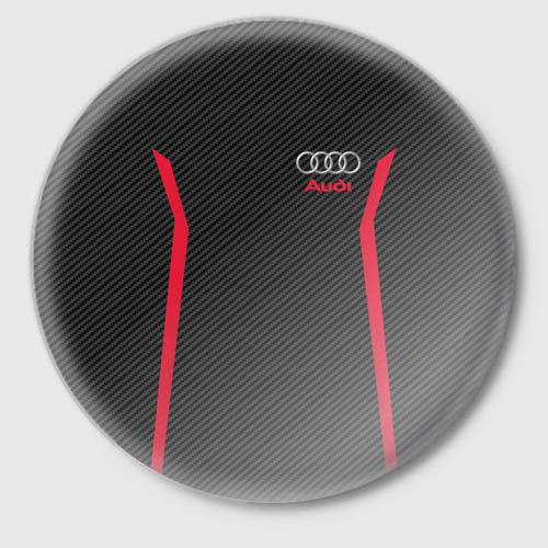 Значок Audi sport carbon