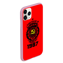 Чехол для iPhone 11 Pro Max матовый Сделано в СССР 1987 - фото 2