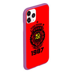 Чехол для iPhone 11 Pro Max матовый Сделано в СССР 1987 - фото 2