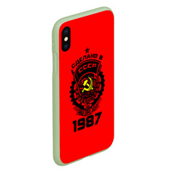 Чехол для iPhone XS Max матовый Сделано в СССР 1987 - фото 2