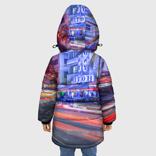 Зимняя куртка для девочек 3D Никита в стиле GTA, цвет красный - фото 4