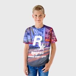 Детская футболка 3D Андрей в стиле GTA - фото 2
