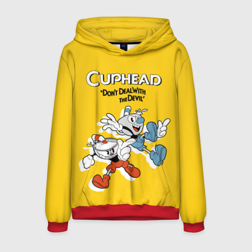 Мужская толстовка 3D Cuphead, цвет красный