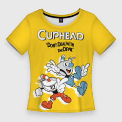 Женская футболка 3D Slim Cuphead