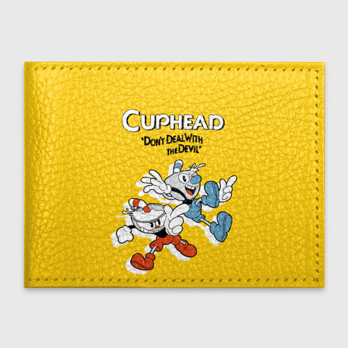 Обложка для студенческого билета Cuphead, цвет зеленый