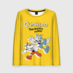 Женский лонгслив 3D Cuphead