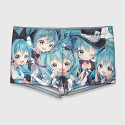 Мужские купальные плавки 3D Miku множество