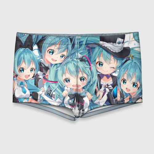 Мужские купальные плавки 3D Miku множество
