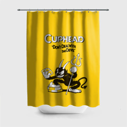 Штора 3D для ванной Cuphead