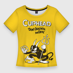 Женская футболка 3D Slim Cuphead