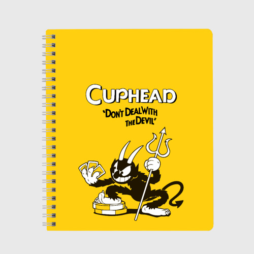 Тетрадь Cuphead, цвет клетка