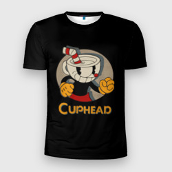 Мужская футболка 3D Slim Cuphead